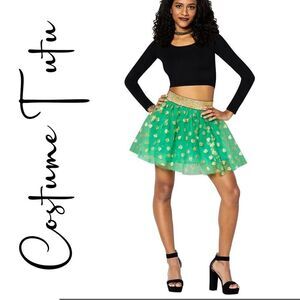 Green Tutu Tulle Halloween Costume Skirt